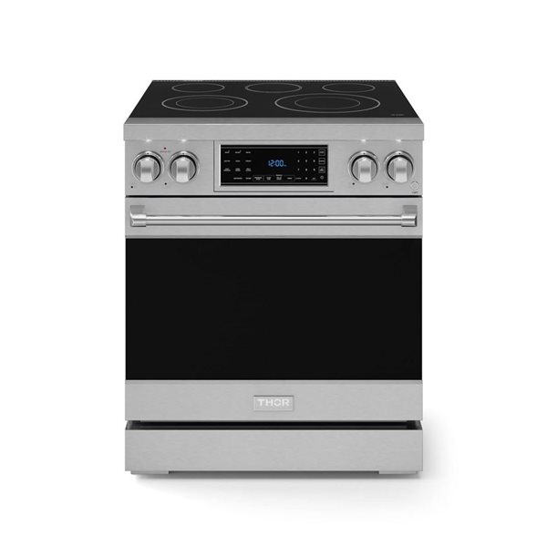 Gordon Ramsay by THOR Kitchen 30-in Stainless Steel Professional Electric Range w/ Tilt Panel Touch Control