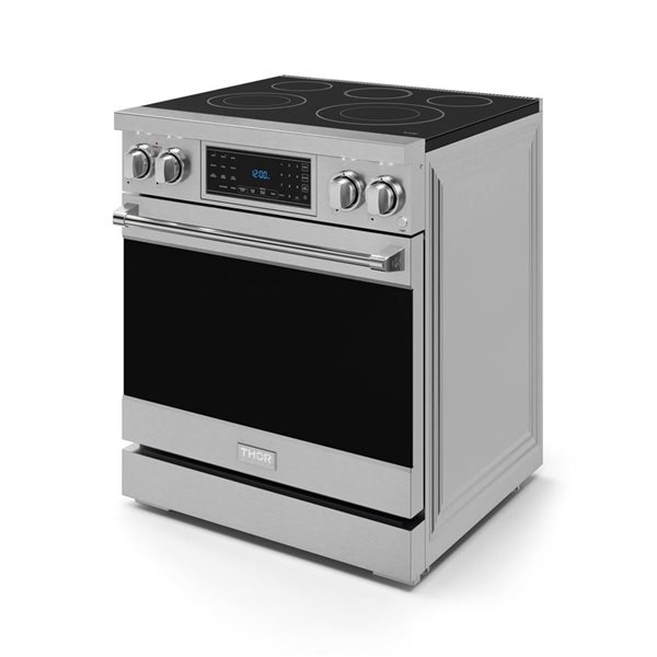 Gordon Ramsay by THOR Kitchen 30-in Stainless Steel Professional Electric Range w/ Tilt Panel Touch Control