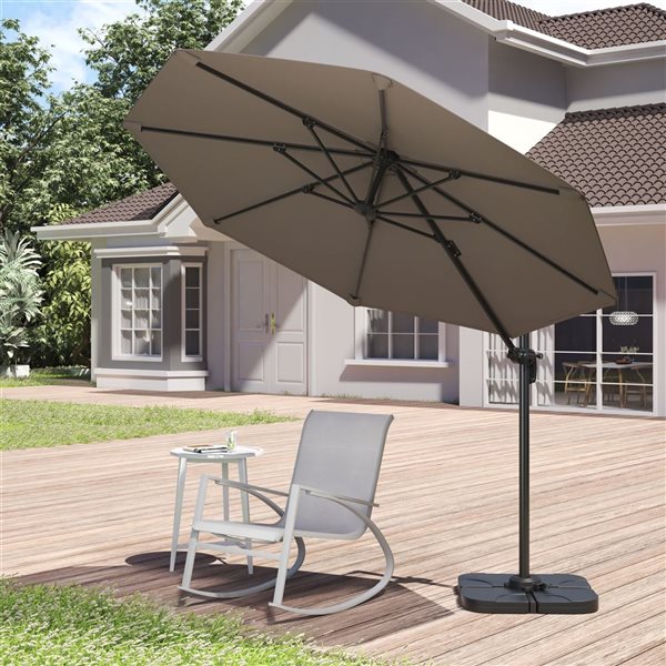 Sirio Khaki 10 x 10-ft Patio Umbrella