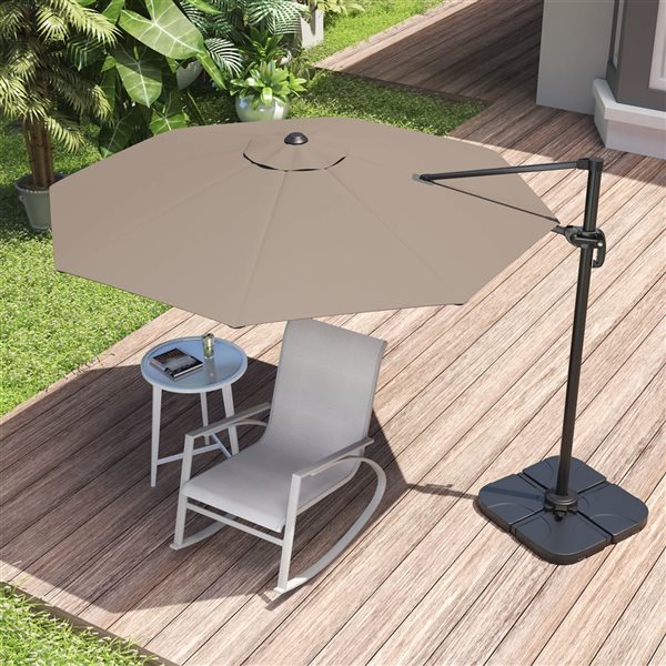 Sirio Khaki 10 x 10-ft Patio Umbrella