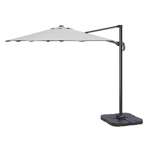 Sirio Light Grey 10 x 10-ft Patio Umbrella