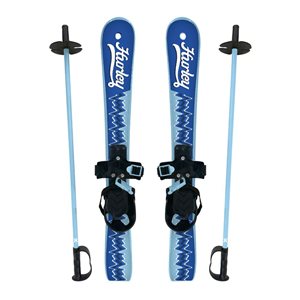 Skis Hurley pour jeunes débutants bleu
