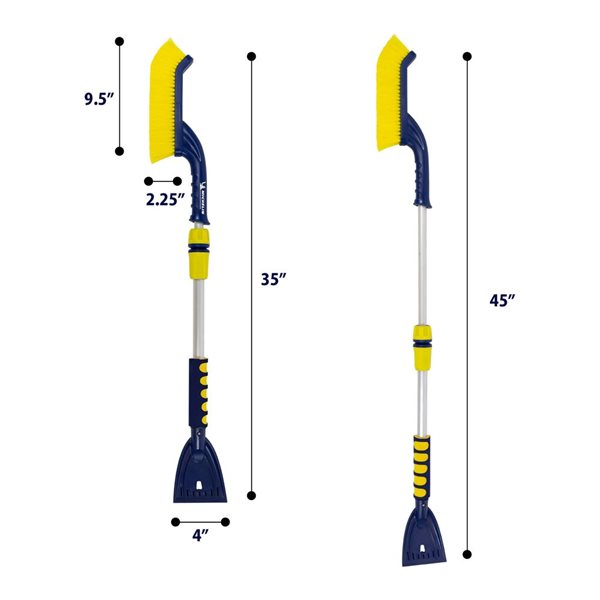Michelin Extendable 35-45-in Snow Brush w/ Ice Scraper