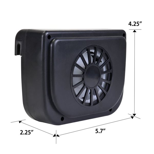 Koolatron Solar Fan Car Window Hot Air Extractor