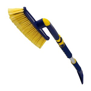 Balai à neige hybride à tête pivotante extensible Michelin 34-50 po avec grattoir à glace + pic à glace