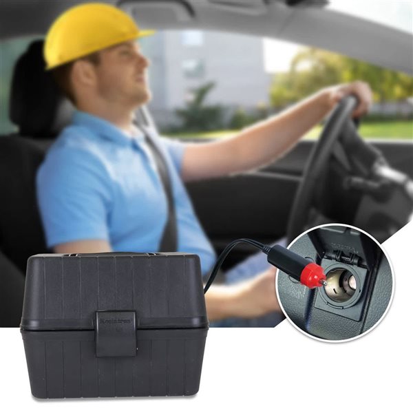Réchaud 12 V Koolatron pour boîte à lunch 1,5 L noir