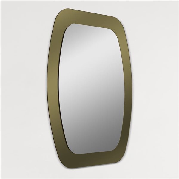 Miroir Mural Sans Cadre, 80x80cm Miroir Décoratif pour Salle de Bain
