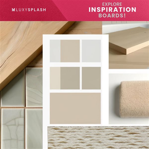 LuxySplash Annetta 12-Pc 3 x 12-in Beige Sealed Sandstone Subway Peel and Stick Wall Tiles - 3 ft²/Carton