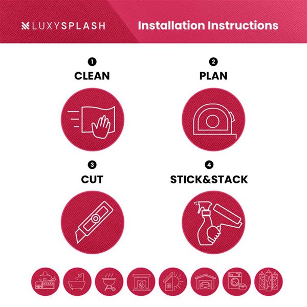 LuxySplash Drita 13.5 x 11.3-in Black Stone Composite Wall Tile - 3 ft²/Pack