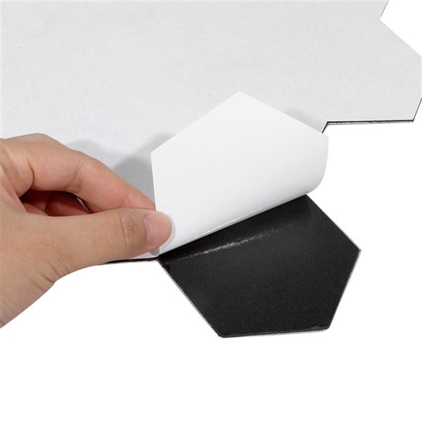 LuxySplash Drita 13.5 x 11.3-in Black Stone Composite Wall Tile - 3 ft²/Pack