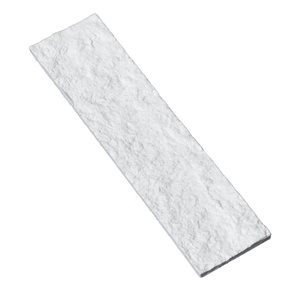 LuxySplash Annetta 12-Pc 3 x 12-in White Sealed Sandstone Subway Peel and Stick Wall Tiles - 3 ft²/Carton