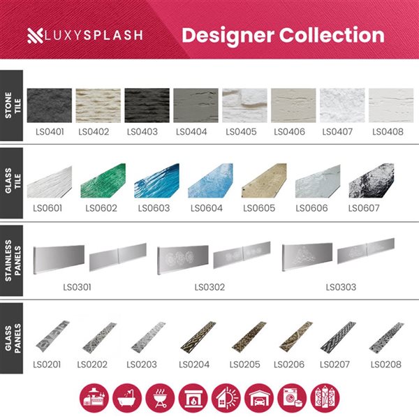 LuxySplash Drita 13.5 x 11.3-in White Marble Stone Composite Wall Tile - 3 ft²/Pack