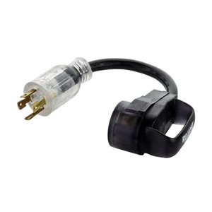 Reliance Controls Color Connect Black 125 V 30 A NEMA L14-30-Plug Adapter Cord - L14-30 Plug and TT-30 Connector