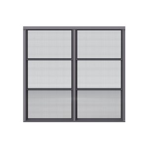 Tendal Betterview 90 W x 60-in H Black Aluminum Frame 3-Season Veranda Window - Double Column