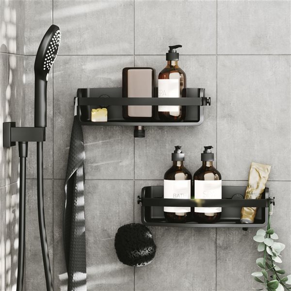 Umbra Flex Black Adhesive Bin
