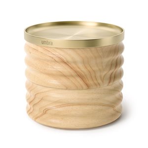 Umbra Tesora Polished Brass Wood Jewelry Box
