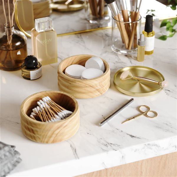 Boîte à bijoux Tesora par Umbra en bois/laiton poli