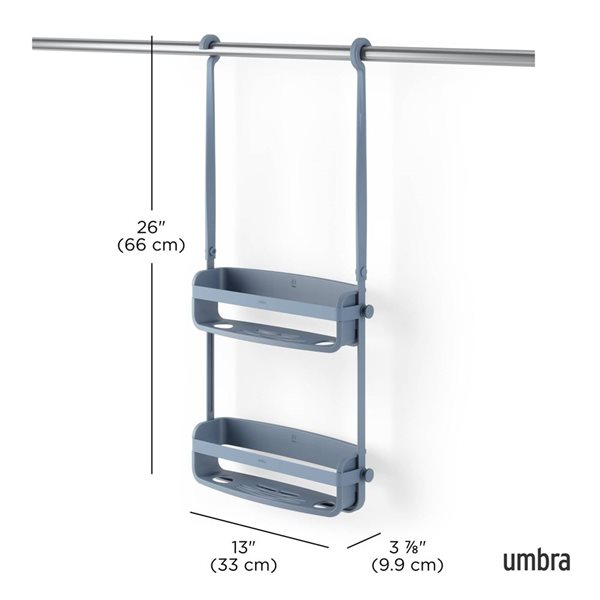 Umbra Flex Slate Blue Shower Caddy