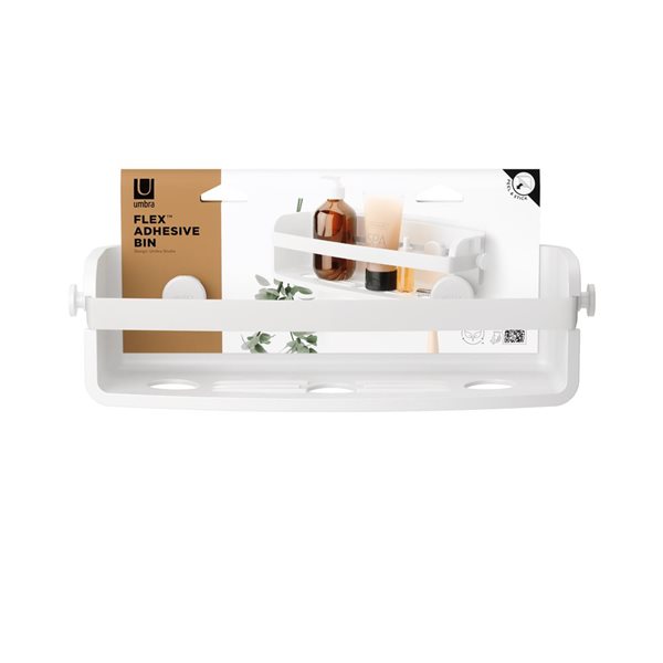 Umbra Flex White Adhesive Bin