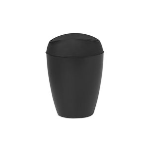 Umbra Twirla Black Waste Basket 9-L