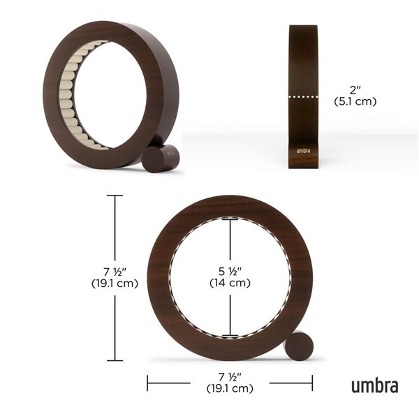 Umbra Ferris Walnut Wood Jewelry Organizer