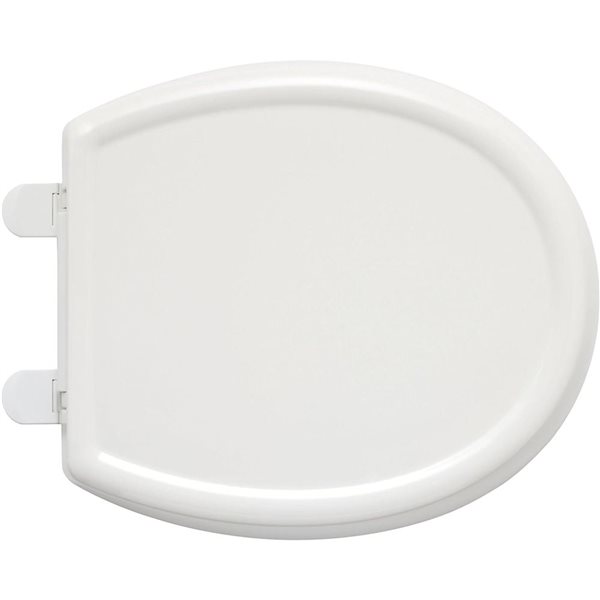 American Standard Cadet 3 White Elongated Closed Front Slow-Close Plastic Toilet Seat