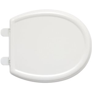 American Standard Cadet 3 White Elongated Closed Front Slow-Close Plastic Toilet Seat