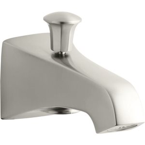 KOHLER Memoirs Stately Wall-Mount Bath Spout with Diverter - Brushed Nickel