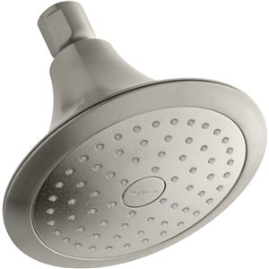 KOHLER Forté Brushed Nickel Round Single-Function Showerhead - 2.5 gpm