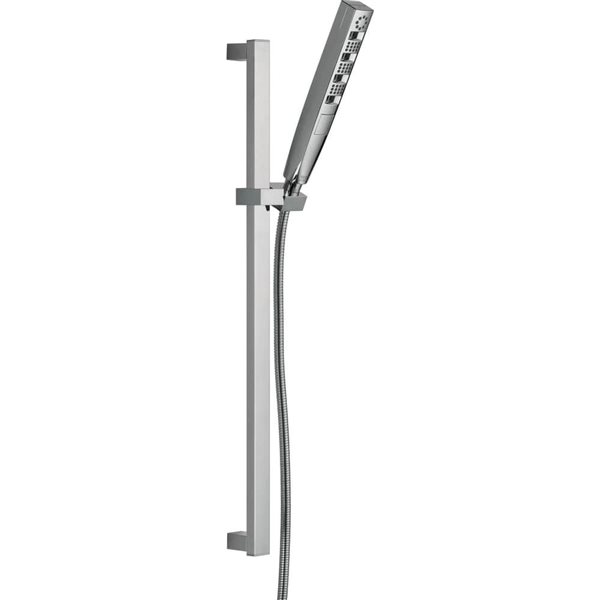 Delta H2Okinetic 4-Setting Hand Shower with Slide Bar - Chrome 51140 | RONA