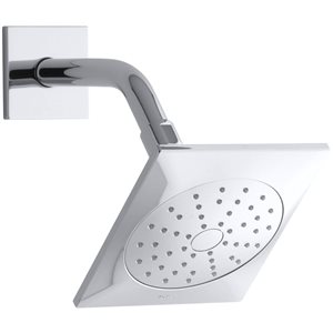 KOHLER Loure Polished Chrome Square Single-Function Showerhead - 1.75 gpm