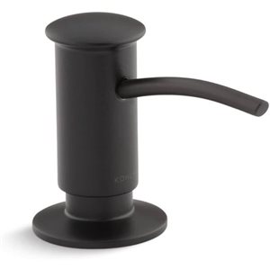 KOHLER Contemporary design soap/lotion dispenser - Matte Black