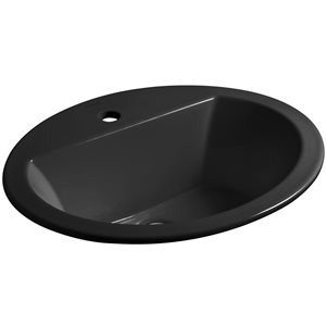 KOHLER Bryant 20-1/4-in Oval Drop-in Bathroom Sink