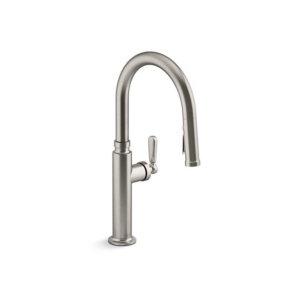 KOHLER Edalyn Studio McGee Stainless 1-Handle Deck-Mount High-Arc ...