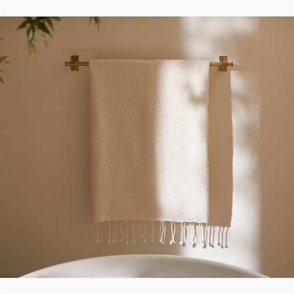 KOHLER Castia Studio McGee 24-in L Brass Wall-Mount Towel Bar