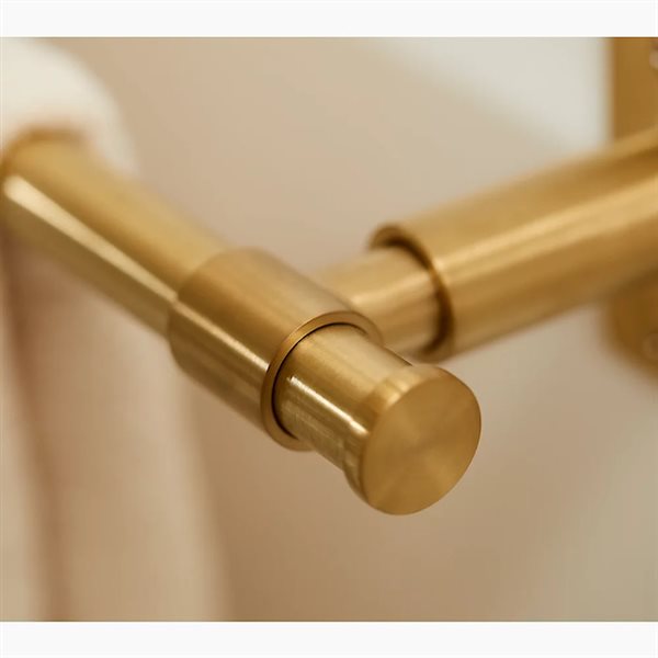 KOHLER Castia Studio McGee 24-in L Brass Wall-Mount Towel Bar