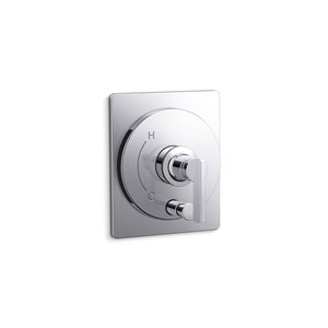 KOHLER Castia Studio McGee Rite-Temp Polished Chrome 1-Handle Shower Set w/ Push-Button Diverter