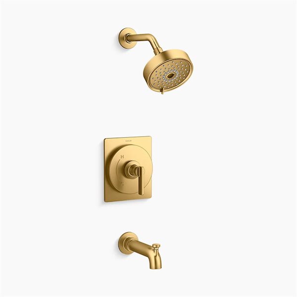 KOHLER Castia Studio McGee Rite-Temp Brass 1-Handle 2.5-gal/min Bathtub and Shower Trim Kit