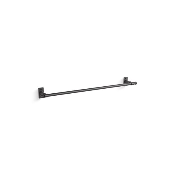 KOHLER Castia Studio McGee 24-in L Matte Black Wall-Mount Towel Bar