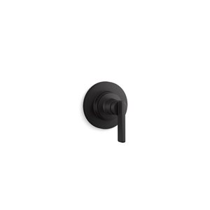 KOHLER Castia Studio McGee MasterShower Matte Black 1-Handle Shower Set w/ Transfer Valve Trim