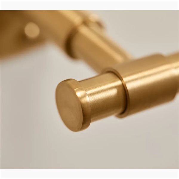 KOHLER Castia Studio McGee Brass Wall-Mount Toilet Paper Holder