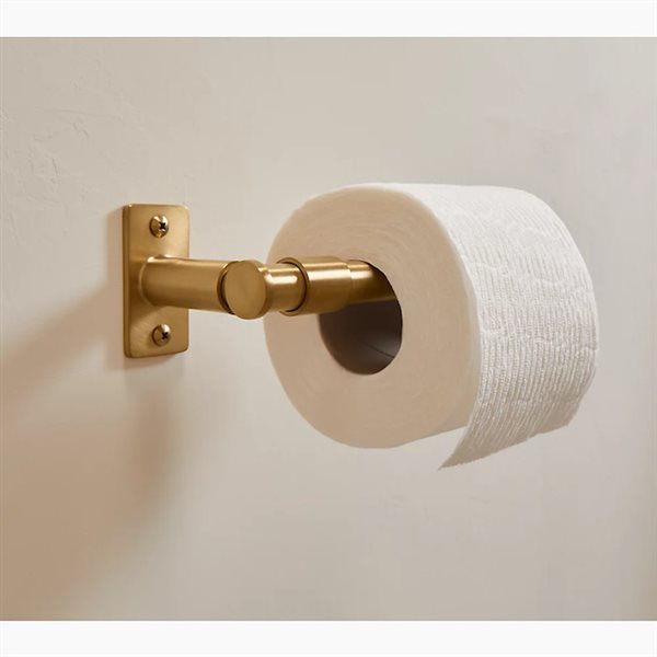 KOHLER Castia Studio McGee Brass Wall-Mount Toilet Paper Holder