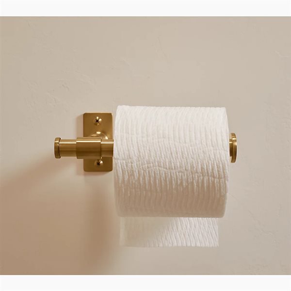 KOHLER Castia Studio McGee Brass Wall-Mount Toilet Paper Holder