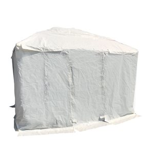 F. Corriveau International 12 x 12-ft White Polyethylene Winter Cover for Gazebo