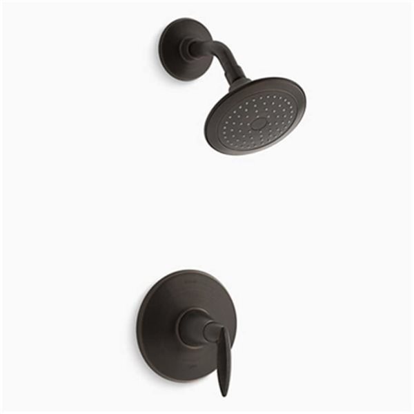 Kohler Rite-Temp Duscharmatur – Mit Druckausgleich & 2,5 GPM Duschkopf, Hebelgriff