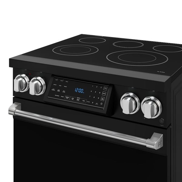 Gordon Ramsay by Thor Kitchen 30-in Professional Black/Stainless Steel Electric Range w/ Tilt Panel Touch Control