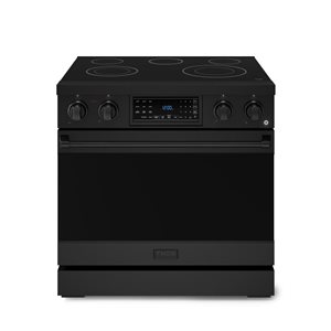 Gordon Ramsay by Thor Kitchen 36-in Professional Black Electric Range w/ Tilt Panel Touch Control