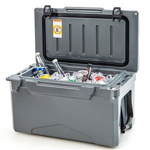 Costway 30-L Insulated Rotomolded Grey Portable Cooler