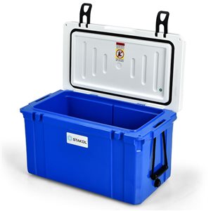 Costway 58-L Insulated Blue Leak-Proof Portable Cooler