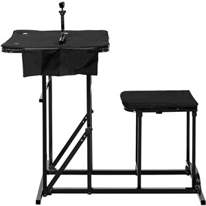 Costway Foldable Target Shooting Table w/ Height Adjustable Hunting Gun Rest for Outdoor Range
